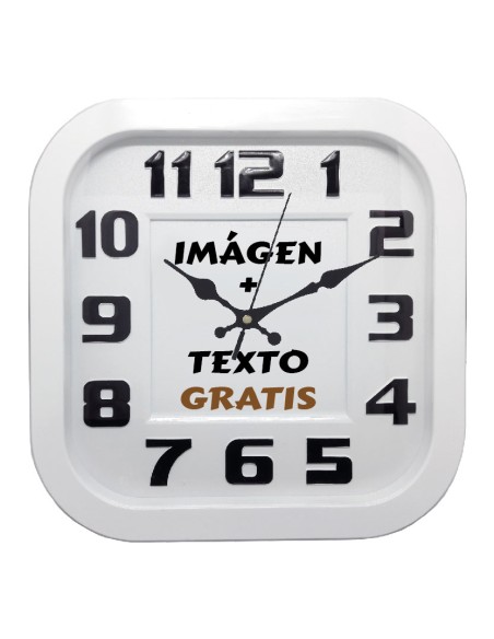 Reloj De Pared Blanco Personalizado