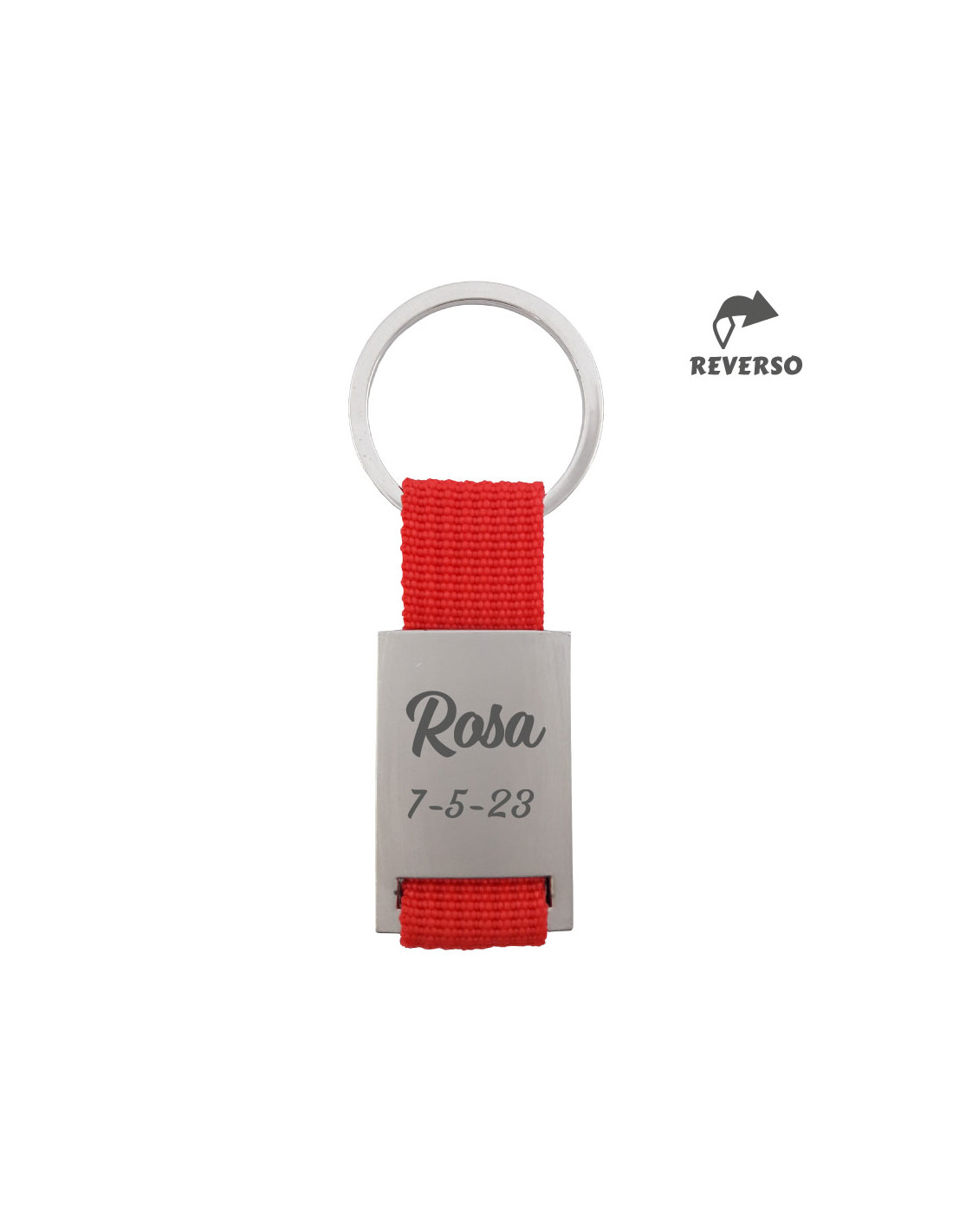 Llavero Personalizado De Tela Con Monograma - Tejido De Algodón Y Metal, Hecho A Mano En EE. UU.
