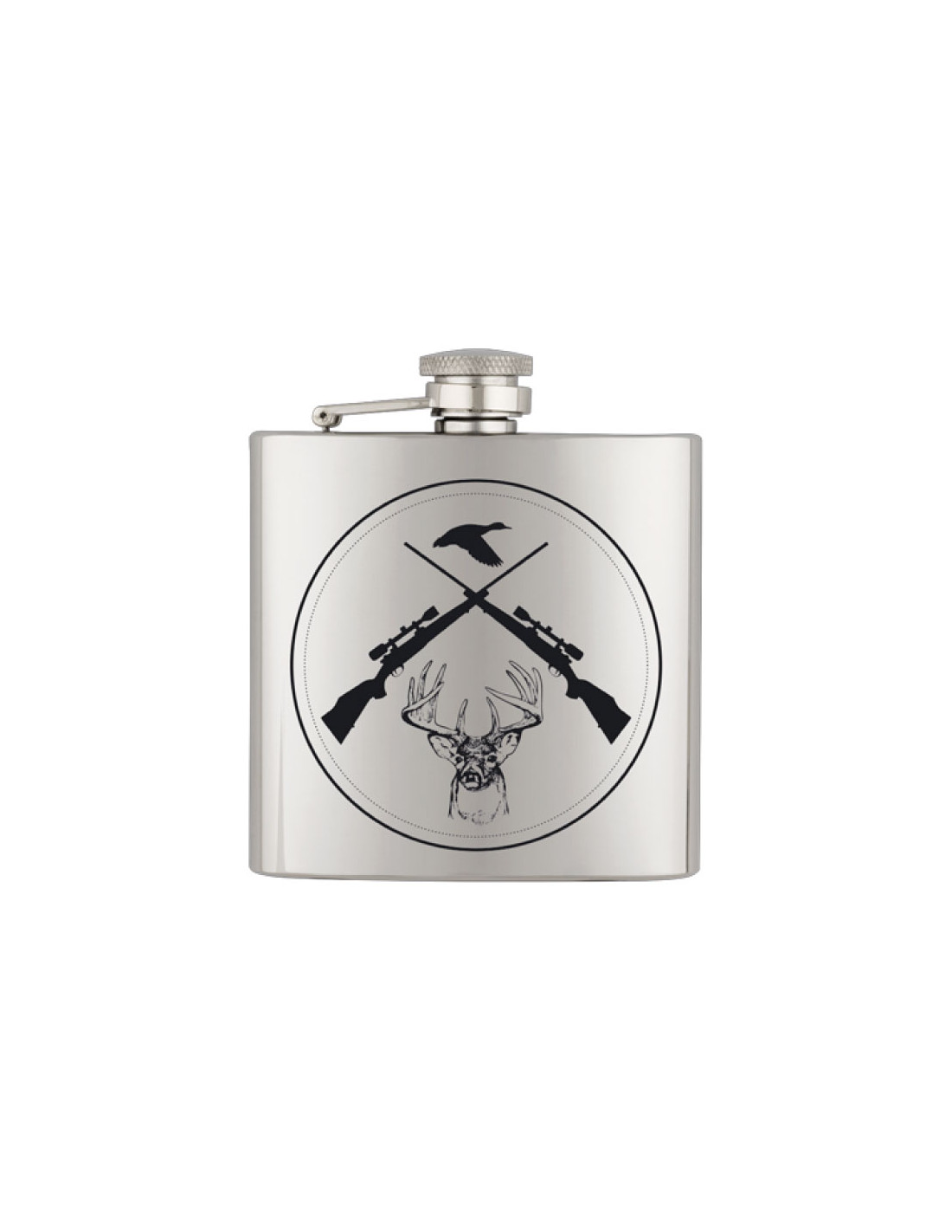 Petaca Azul De Acero Inoxidable Con Grabado Personalizado - Texto De 3 Líneas - Ideal Para Regalo O Uso Personal