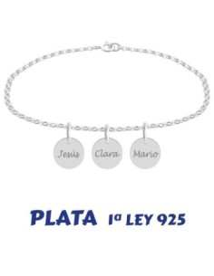 Pulsera Policia Nacional plata 1ª ley - Promojoya - Joyerias Gonzalez