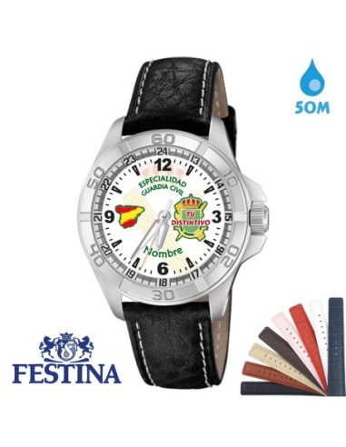 Reloj Especialidad Guardia Civil Hombre FESTINA Correa Piel WR50