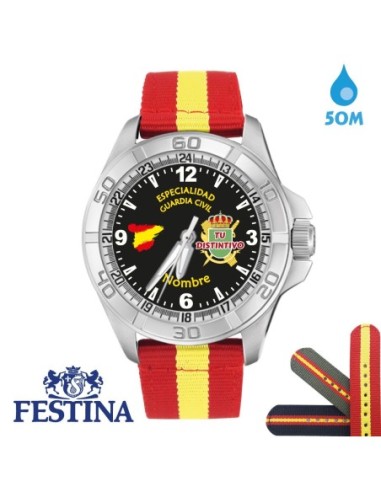 Reloj Especialidad Guardia Civil Hombre FESTINA Correa Tela España WR50