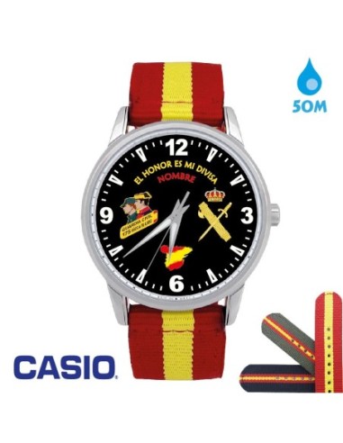 Reloj Aniversario Guardia Civil Hombre CASIO Correa Tela WR50