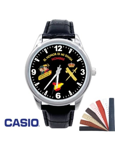 Reloj Aniversario Guardia Civil Unisex CASIO Correa Piel