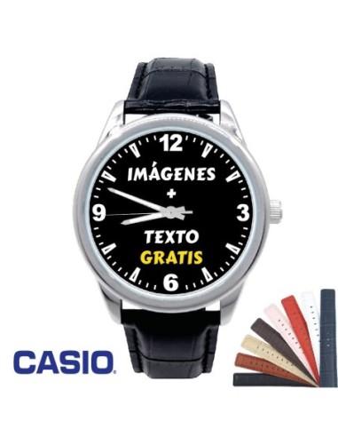 Reloj Personalizado Policía Nacional Unisex CASIO Correa Piel