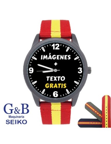 Reloj Personalizado Policía Nacional Hombre G&B Correa Tela España