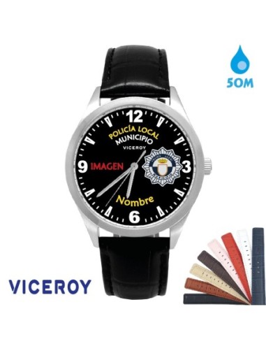 Reloj Policía Local Unisex VICEROY Correa Piel WR50