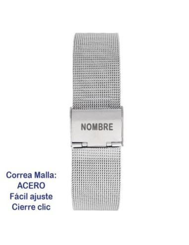 Reloj Casio de hombre con malla de acero.