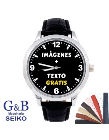 Reloj Vehículo Hombre G&B Correa Piel