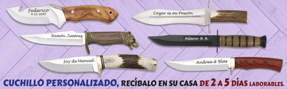 Cuchillos de caza personalizados 【Don Grabado】
