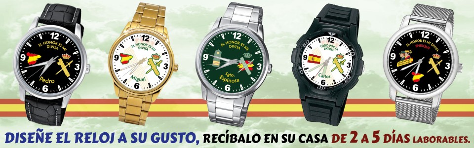 Reloj Escudo Nacional Guardia Civil 【Don Grabado】