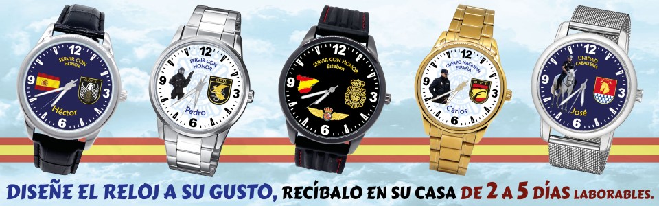 Diseña tu reloj Policía Nacional