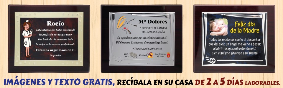 Placas con Madera 23x29cm